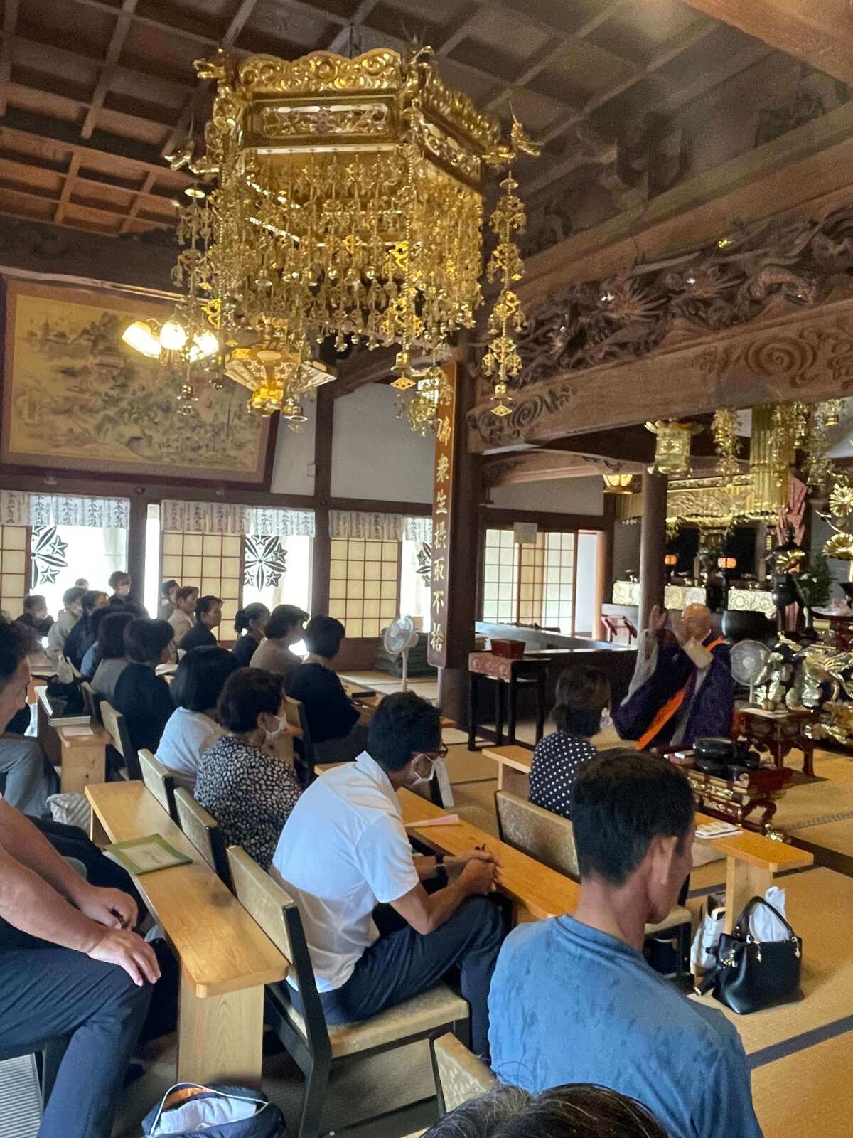 秋彼岸法話の様子